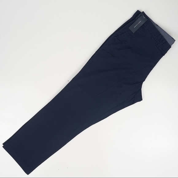 Tommy Hilfiger Tailored Fit Flat Front Chino Pants - Picture 3 of 9
